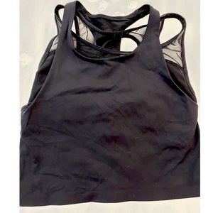 Lululemon Black Crop Tank